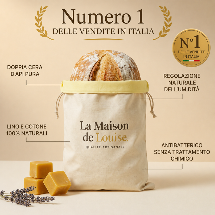 Sacchetto per il pane in cera d’api – Conservazione naturale fino a 5 giorni