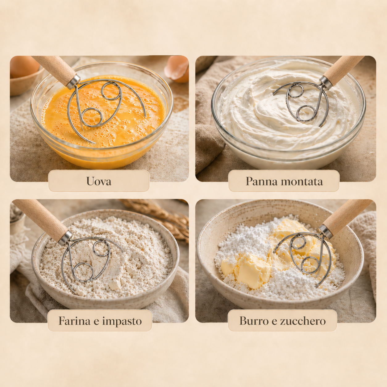 La Frusta Louise — Legno e acciaio. Per ogni gesto in cucina.